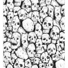 Grungy Skulls Halloween Duvet Cover Set