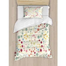 Retro Colorful Art Duvet Cover Set