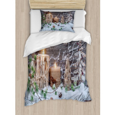 Candles with Lanterns Duvet Cover Set