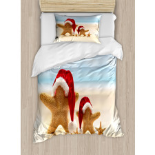 Santa Starfishes Duvet Cover Set