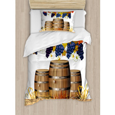 Golden Fall in Vineyard Duvet Cover Set