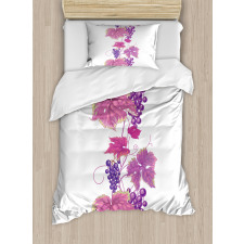 Vibrant Leaf and Plant Duvet Cover Set