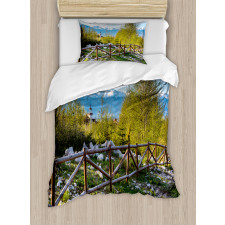 Snowy Alps Mountain Duvet Cover Set