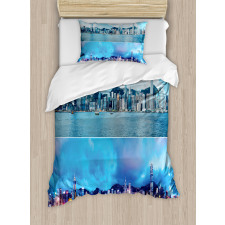 Hong Kong Asian Duvet Cover Set