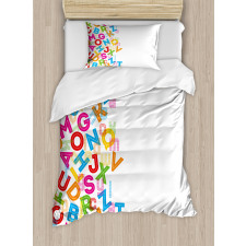 Alphabet Lettering Duvet Cover Set