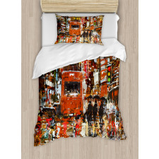 Urban Abstract City Duvet Cover Set