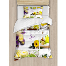 Happy Day with Flowers Duvet Cover Set