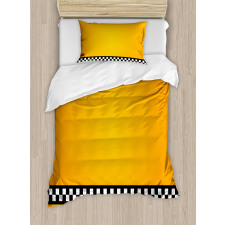 Yellow Cab Artdeco Duvet Cover Set