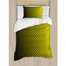 Yellow Themed with Dots Duvet Cover Set