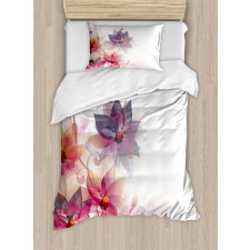 Flowers Burt and Leaf Duvet Cover Set