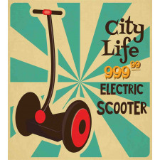 Pop Art Scooter Retro Duvet Cover Set