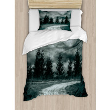 Moonrise Scenery Duvet Cover Set