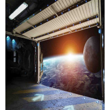 Earth Galaxy Space Duvet Cover Set