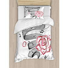 Language of Love Music Duvet Cover Set