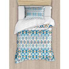 Geometric Native Aztec Motifs Duvet Cover Set