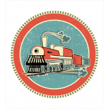 Retro Train Art Duvet Cover Set