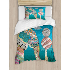 Ornate Spirit Animal Duvet Cover Set