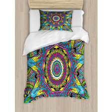 Abstract Hippie Forms Duvet Cover Set