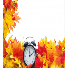 Autumn Leaves Clock Duvet Cover Set