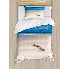 Deserted Sandy Beach Duvet Cover Set