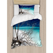 Seascape Theme Driftwood Duvet Cover Set