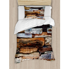 Knotty Planks Vintage Duvet Cover Set