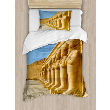 Hatshephut Building Photo Duvet Cover Set