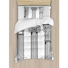 Antique Column Capitals Duvet Cover Set