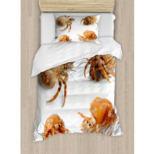 Hermit Crabs Pattern Duvet Cover Set
