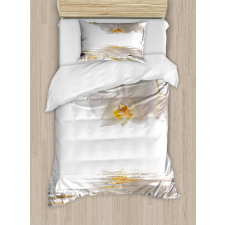 Orchids on Rippling Water Duvet Cover Set