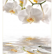 Orchids on Rippling Water Duvet Cover Set