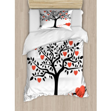 Romantic Love Tree Duvet Cover Set