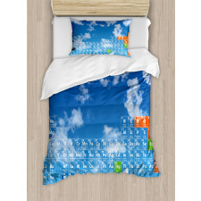 Clouds and Chemistry Duvet Cover Set