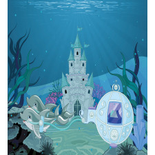 Fairytale Mermaid Castle Duvet Cover Set