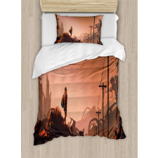 City Scene Abandoned Duvet Cover Set