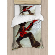 Hipster Rocker Guitar Duvet Cover Set