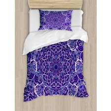 Bohemian Floral Circle Duvet Cover Set