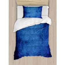 Dark Blue Contemporary Duvet Cover Set