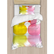 Duck Couple in Love Duvet Cover Set