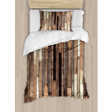 Old Floor Rustic Style Duvet Cover Set