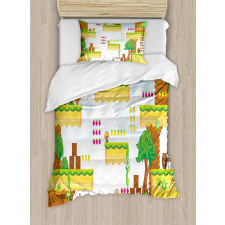 Cartoon Retro Kids Duvet Cover Set