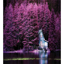 Purple Trees by Lake Duvet Cover Set