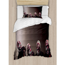 Screaming Scary Zombies Duvet Cover Set