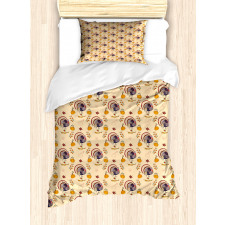 Turkey Pumpkin Duvet Cover Set