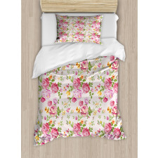 Spring Wild Roses Blooming Duvet Cover Set