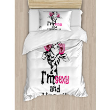 Funny Animal Fashion Duvet Cover Set