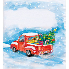 Truck Winter Scenery Duvet Cover Set