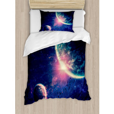 Outer Space Mars Planets Duvet Cover Set