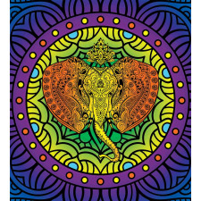 Elephant Head Mandala Duvet Cover Set