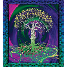 Digital Psychedelic Art Duvet Cover Set